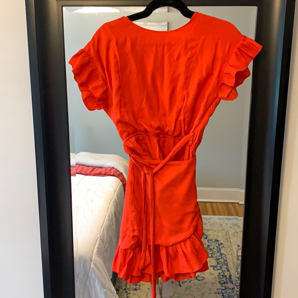 Wrap Dress coral/orange